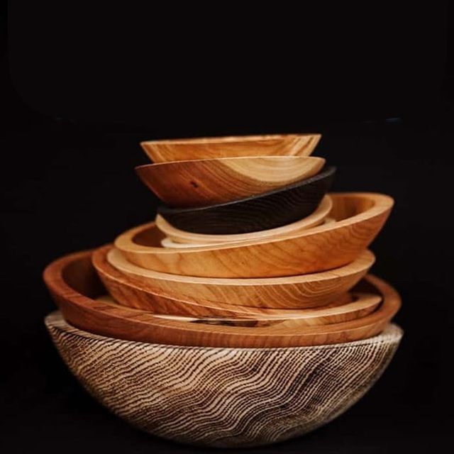 17″ Beechwood Bowl by Holland Bowl Mill