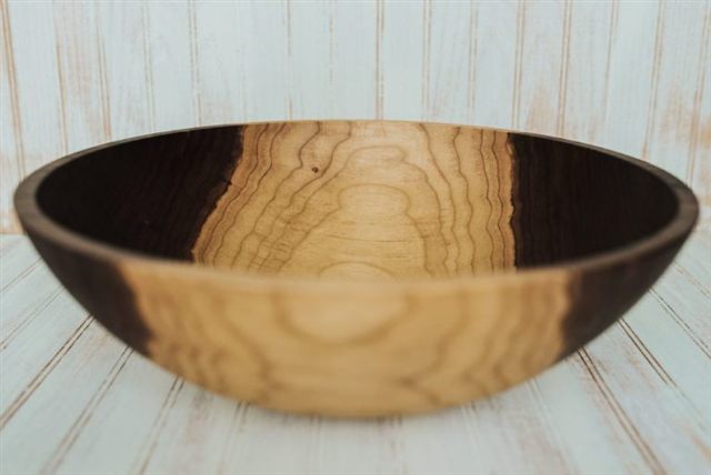 17″ Walnut Bowl by Holland Bowl Mill